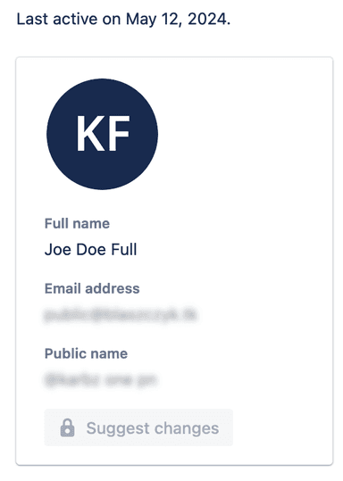 Bitbucket User Full Name Value