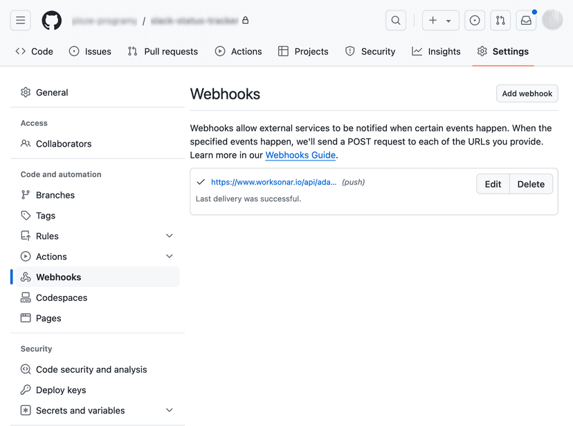 Bitbucket Add Webhook Button
