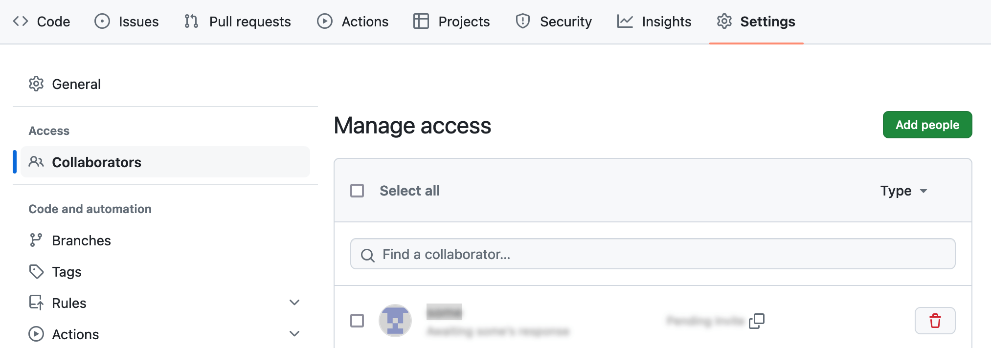 Github User Management Page